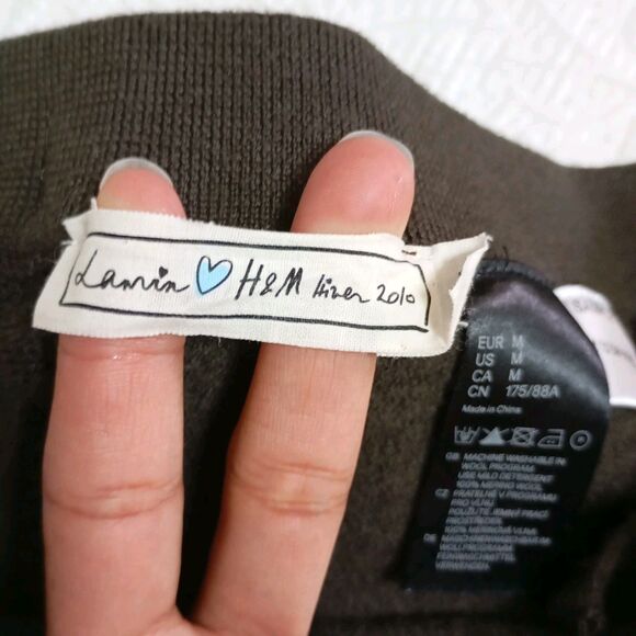 Lavin H and M Mid-Waist Drawstring 100% Wool Sweatpants Size M Men's And Women - Picture 2 of 12